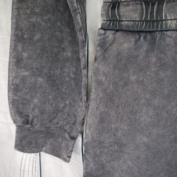 Lane 201 Faded Black Off The Shoulder Jumpsuit with Drawstring - Picture 11 of 14